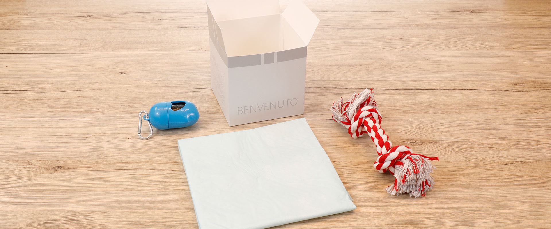 Welcome kit benvenuto doggy box eurotex header