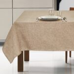 Tovaglia antimacchia idrorepellente no stiro effetto lino Fiamma lino