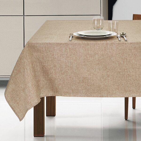 Tovaglia antimacchia idrorepellente no stiro effetto lino Fiamma lino