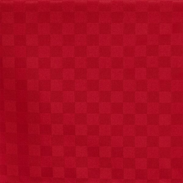 Dettaglio motivo a scacchi Tovaglia antimacchia idrorepellente Marostica bordeaux