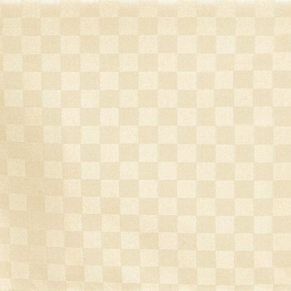 Dettaglio motivo a scacchi Tovaglia antimacchia idrorepellente Marostica crema