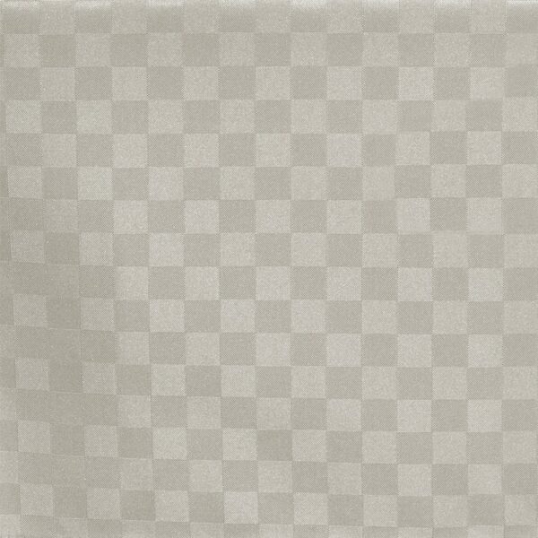 Dettaglio motivo a scacchi Tovaglia antimacchia idrorepellente Marostica grigio