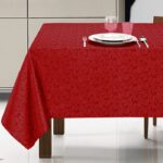 Tovaglie antimacchia idrorepellente no stiro dal motivo damascato Verona bordeaux
