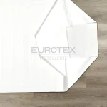 Federa 3 volani Monaco in raso di cotone Bianco rigatino - immagine 4