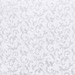 Motivo damascato della tovaglia antimacchia idrorepellente no stiro Verona bianca