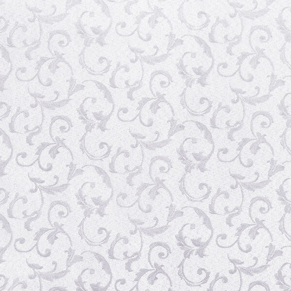 Motivo damascato della tovaglia antimacchia idrorepellente no stiro Verona bianca