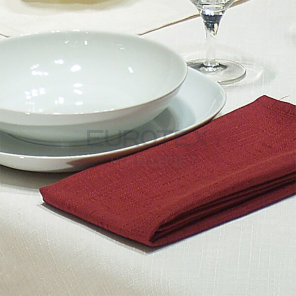 Tovagliolo idrorepellente no stiro Elite in tessuto jacquard bordeaux