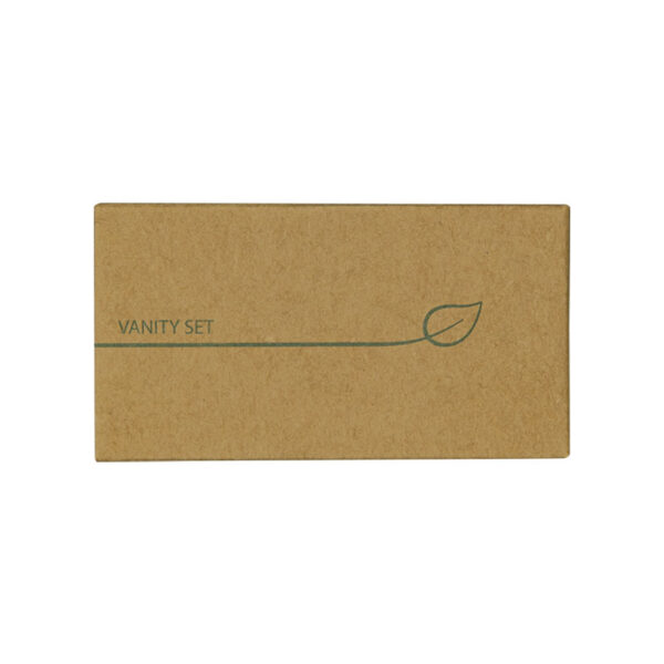 Vanity set kraft lima, cotton fioc, dischetto in cotone - immagine 1