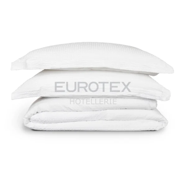 Copripiumino Seersucker bianco