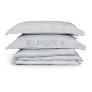 Sacco copripiumino NO STIRO Seersucker Tirolo Grigio