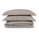 Sacco copripiumino NO STIRO Seersucker <br/> Tirolo Tortora