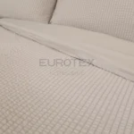 Sacco copripiumino NO STIRO Seersucker <br/> Tirolo Tortora - immagine 2