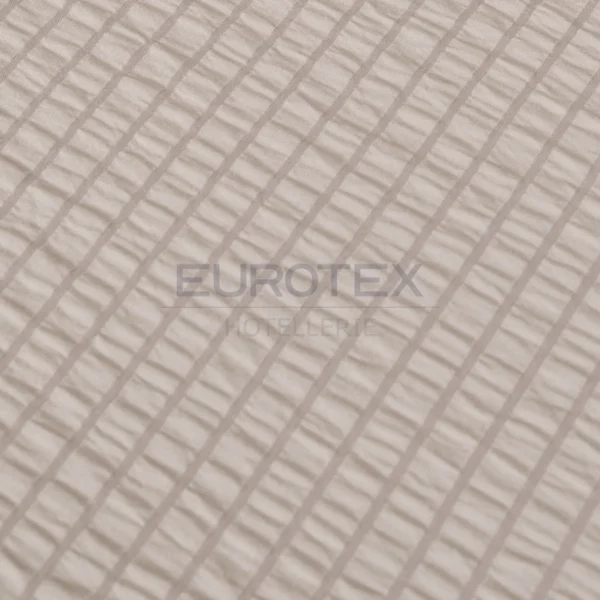 Sacco copripiumino NO STIRO Seersucker <br/> Tirolo Tortora - immagine 3