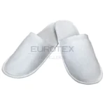 Pantofole chiuse in tessuto felpato