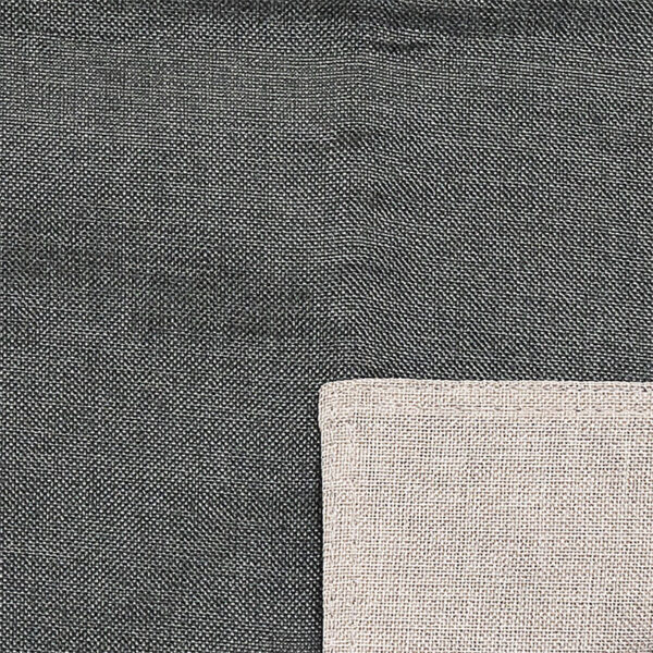 Runner letto Canapa idrorepellente bicolore Grigio chiaro/Grigio scuro - immagine 4