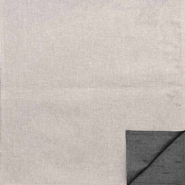 Runner letto Canapa idrorepellente bicolore Grigio chiaro/Grigio scuro - immagine 7