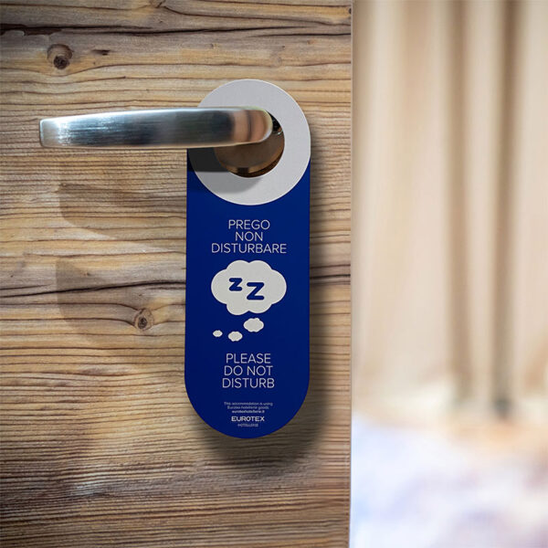 Cartellino Prego rifare la camera per maniglia (10 pezzi) - immagine 1