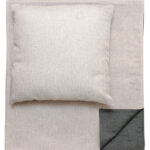 Runner letto Canapa idrorepellente bicolore Grigio chiaro/Grigio scuro - immagine 9