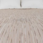 Copriletto Fiammetta rigato <br/> Matrimoniale Nocciola - immagine 2