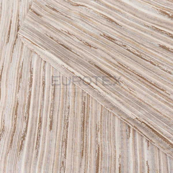 Copriletto Fiammetta rigato <br/> Matrimoniale Nocciola - immagine 4