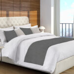 Bed runner Singolo mis. 55x150 Grigio chiaro/Grigio scuro