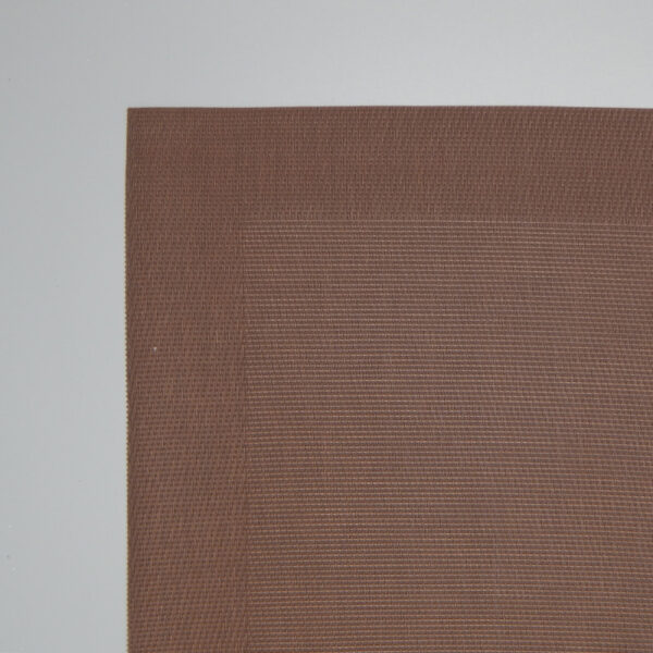 Dettaglio Tovaglietta americana in vinile per colazione marrone