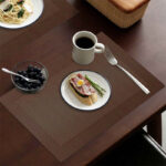 Tovaglietta americana in vinile per colazione marrone