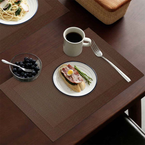 Tovaglietta americana in vinile per colazione marrone