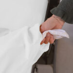 Parure copripiumino stiro facile Chioggia Bianco - immagine 2