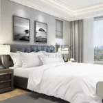 Parure copripiumino stiro facile Chioggia Bianco