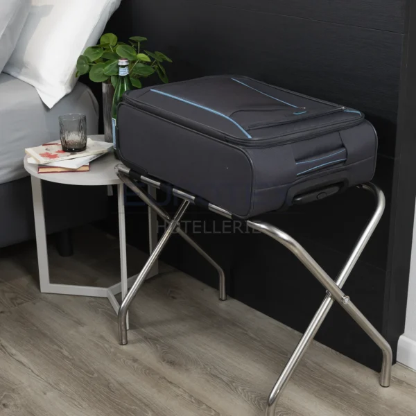 Porta valigia in acciaio cromato - immagine 2