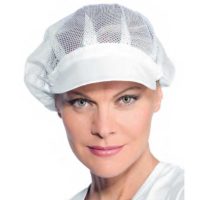 Cuffietta a rete unisex bianca Cuffietta a rete unisex bianca