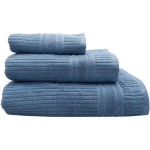 Asciugamani colorati Avio rigati per B&B e case vacanze in morbida spugna ritorta. Asciugamani unici, moderni e dai colori brillanti.