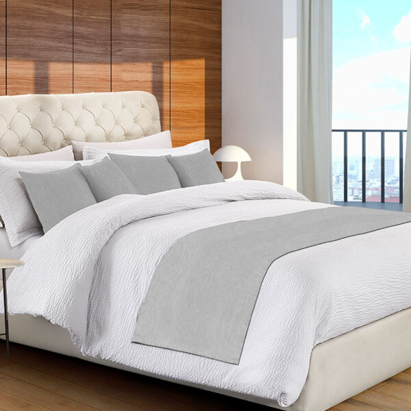 Runner letto Flammè Matrimoniale mis.55x250 Cenere - immagine 1