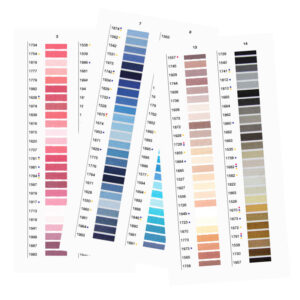 Cartella colori ricami