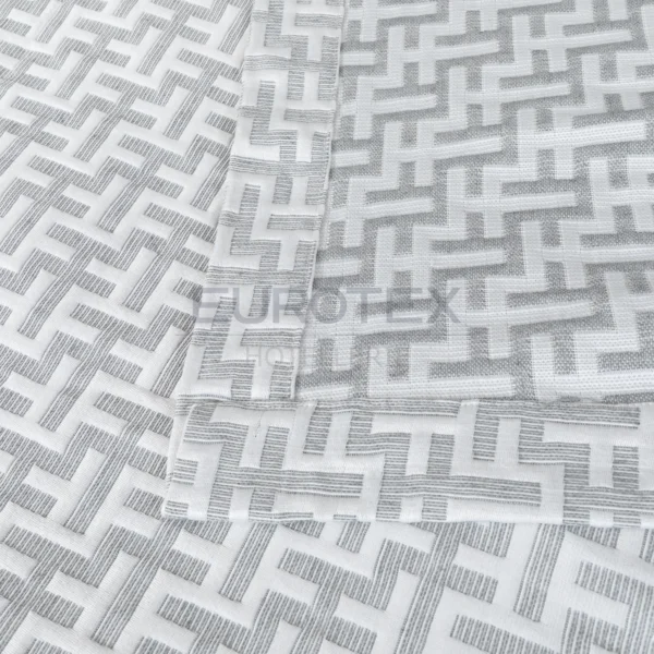 Copriletto Labirinto Matrimoniale Grigio - immagine 5