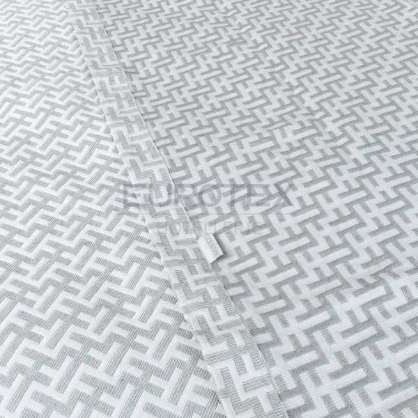 Copriletto Labirinto Matrimoniale Grigio - immagine 6