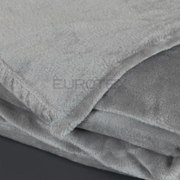 Particolare coperta plaid Dehor colore tortora