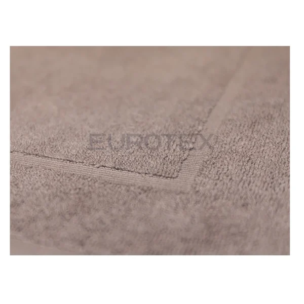 Tappetino spugna Stoccolma con riquadro centrale 700 gr Cacao - immagine 3