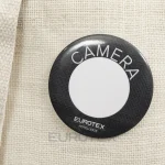 Borsa in juta cerata Sirmione Beige con spilla segnacamera - immagine 4