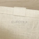 Borsa in juta cerata Sirmione Beige con spilla segnacamera - immagine 6