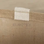 Borsa in juta cerata Sirmione naturale con spilla segnacamera - immagine 6