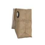 Borsa in juta cerata Sirmione naturale con spilla segnacamera - immagine 3