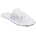 Pantofole chiuse VELOUR <br/> con suola antiscivolo 5mm Bianco <br/> (50 paia) - immagine 4