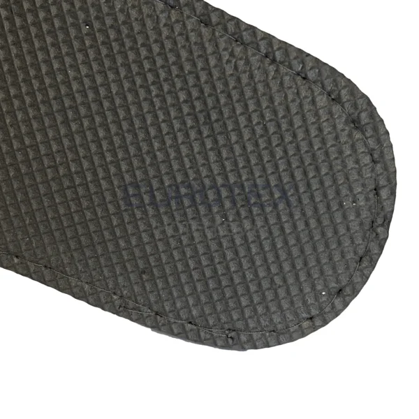 Pantofole chiuse in TESSUTO FELPATO <br/> con suola antiscivolo 5mm Grigio <br/> (50 paia) - immagine 2