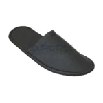 Pantofole chiuse in TESSUTO FELPATO <br/> con suola antiscivolo 5mm Grigio <br/> (50 paia) - immagine 4