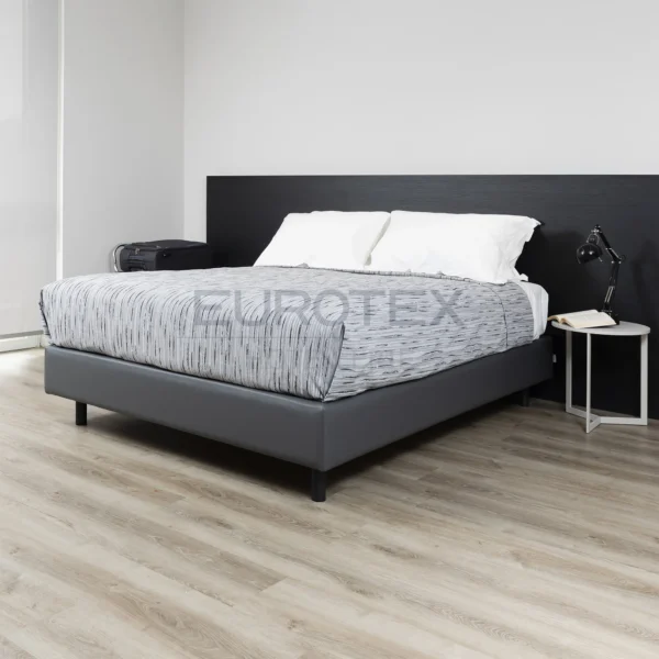 Copriletto Fiammetta rigato <br/> Ghiaccio matrimoniale - immagine 5