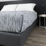 Copriletto Fiammetta rigato <br/> Ghiaccio matrimoniale - immagine 6