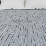 Copriletto Fiammetta rigato <br/> Ghiaccio matrimoniale - immagine 2