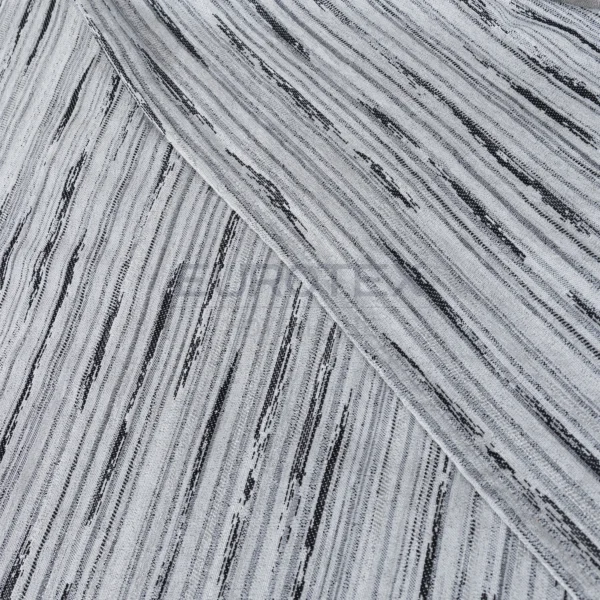 Copriletto Fiammetta rigato <br/> Ghiaccio matrimoniale - immagine 3